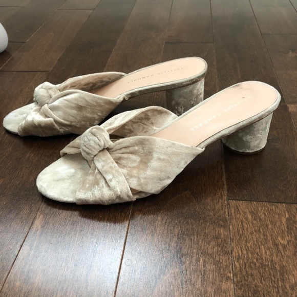 Loeffler Randall pearl suede mule 7.5 - Picture 2 of 9